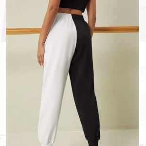 Black and white grunge baggy pants